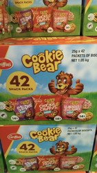 Cookie Bear Snack Packs 25G x 42 | Fairdinks
