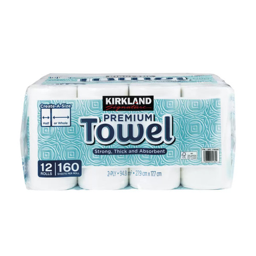 Kirkland Signature Paper Towel Create a Size 12x160 Sheet 
 Fairdinks