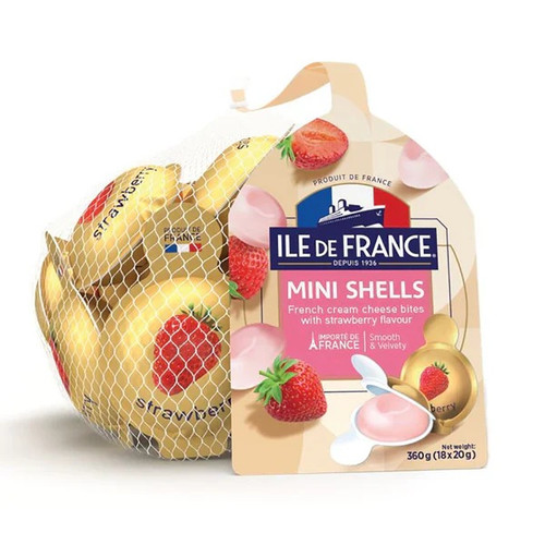 Ile De France Strawberry Mini Shells 18 x 20G France | Fairdinks