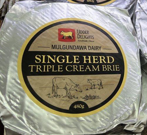 Udder Delights Single Herd Triple Cream Brie 480g Australia | Fairdinks