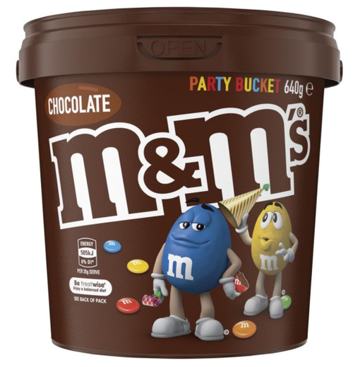 M&M's Milk Chocolate Bucket 640g | Fairdinks