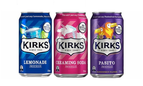 Kirks Mixed Flavours 30 x 375ML - 3 Flavours | Fairdinks