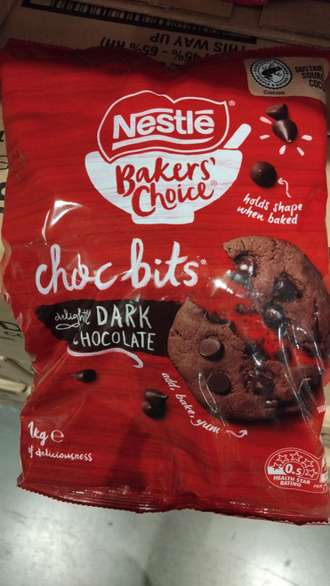 Nestle Bakers Choice Dark Choc Bits 1KG | Fairdinks