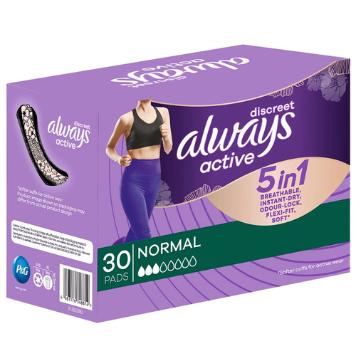 Always Active 5 in 1 Pads 30PK | Fairdinks