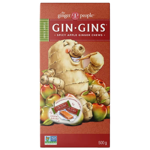 Gin Gins Spicy Apple Ginger Chews 500G | Fairdinks