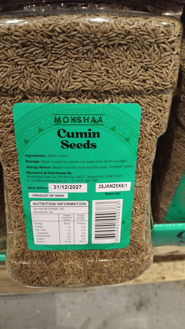 Mokshaa Cumin Seed 1.3KG | Fairdinks