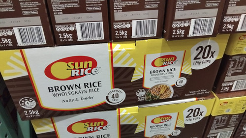 Sunrice Brown Rice Cups 20 x 125G | Fairdinks