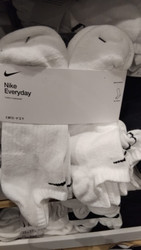 Nike Women's No Show Sock 6PK - White, US Sizes: Large | Fairdinks