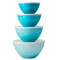 Pandex Mixing Bowl with Lids 4 Piece Set - Blue | Fairdinks
