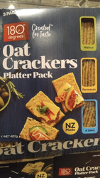180 Degrees Oat Crackers Parmesan Walnut & Seed 420G | Fairdinks