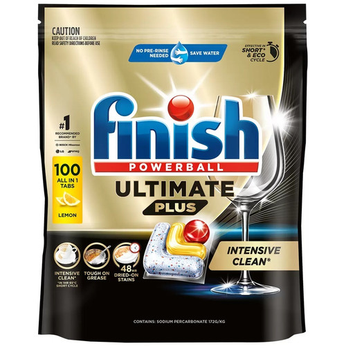 Finish Ultimate Plus Lemon 100 Count | Fairdinks