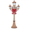 Lamp Post With Red Bow & 220 LED Lights 7'/2.1M | Fairdinks