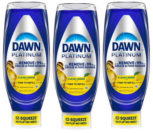 Dawn Platinum EZ-Squeeze 3 x 606ML | Fairdinks