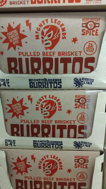 Mighty Legends Pulled Beef Brisket Burritos 1.2KG | Fairdinks