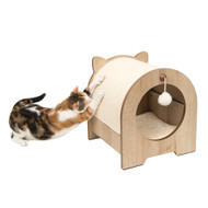 Catit Vesper Minou Scratcher Hideaway Oak | Fairdinks
