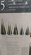 Holiday LED Glass Trees Set of 5 - Green | Fairdinks