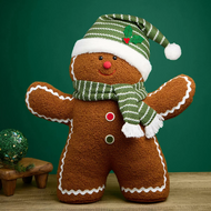 Gingerbread Plush Decor 22"/56CM - Green | Fairdinks