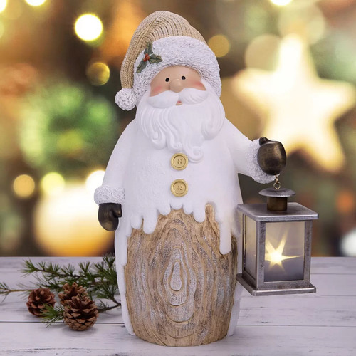 Holiday Figure With Lantern 37.6CM / 14.8 IN - Santa | Fairdinks
