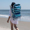 Tommy Bahama Backpack Beach Chair 5 Reclining Positions - Blue | Fairdinks