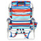 Tommy Bahama Backpack Beach Chair 5 Reclining Positions - Multi-Striped | Fairdinks
