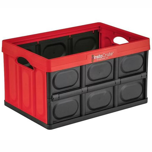 Instacrate 46L Collapsible Crate 53.34 x 36 x29.5CM - Red | Fairdinks