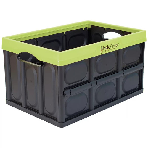 Instacrate 46L Collapsible Crate 53.34 x 36 x29.5CM - Green | Fairdinks