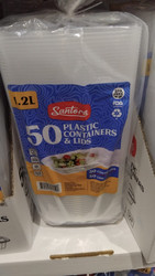Santora Plastic Containers With Lids 50 Packs | Fairdinks