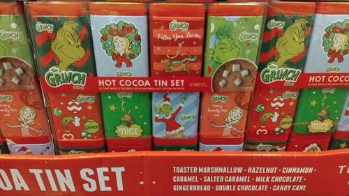Dr Seuss Grinch 12 Day Cocoa Tin Set 12x 56G | Fairdinks