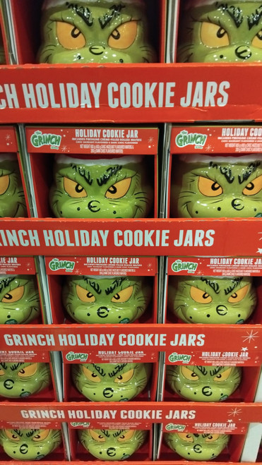 Dr Seuss The Grinch Holiday Cookie Jar 600G | Fairdinks