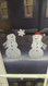 Iridescent Snowmen With Twinkle Lights Set of 2 | Fairdinks