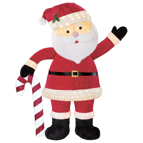 Pop Up Santa With LED Lights 108 Inch 274CM | Fairdinks