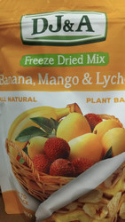 DJ&A Freeze Dried Banana Mango & Lychee 160G | Fairdinks