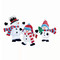 Pop Up Snowman Family 3PC | Fairdinks