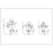 Pop Up Snowman Family 3PC | Fairdinks