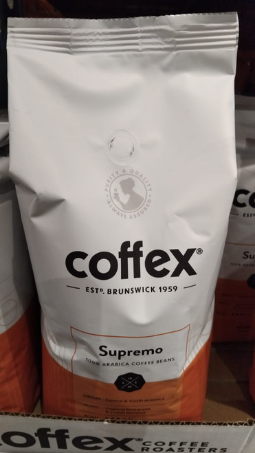 Coffex Supremo Coffee Beans 1KG | Fairdinks