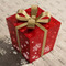 Metal Gift Boxes W/ LED Lights Set of 3 - Red | Fairdinks
