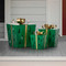 Metal Gift Boxes W/ LED Lights Set of 3 - Green | Fairdinks