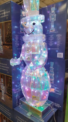 Prismatic Snowman With 100 LED Lights | Fairdinks