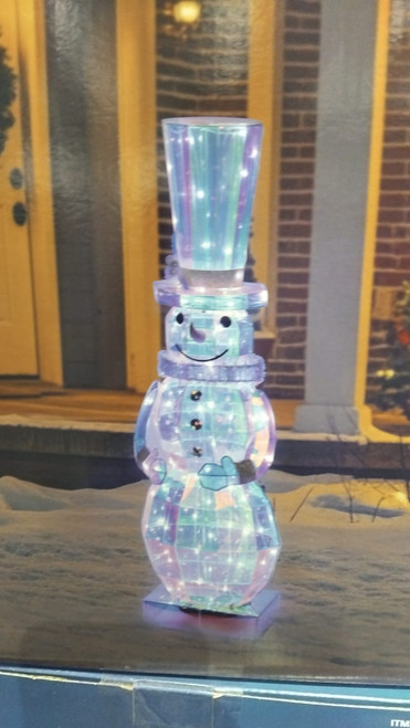Prismatic Snowman With 100 LED Lights | Fairdinks