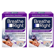 Breathe Right Nasal Strips Lavender 2 x 26 Strips | Fairdinks