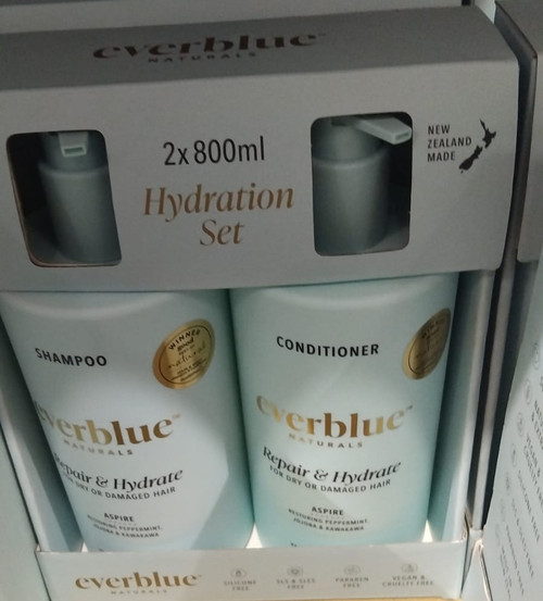 Everblue Aspire Shampoo and Conditioner 2 x 800ML - Hydration Set | Fairdinks