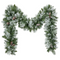 Glitter Flocked Garland With LED Lights 9" / 2.7M | Fairdinks