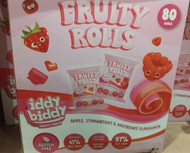 Iddy Biddy Fruity Roll Ups 80 x 10G | Fairdinks