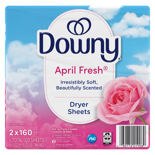 Downy April Fresh Dryer Sheets 2 x 160 CT | Fairdinks