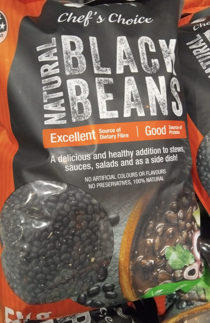 Chef's Choice Natural Black Beans 5KG | Fairdinks