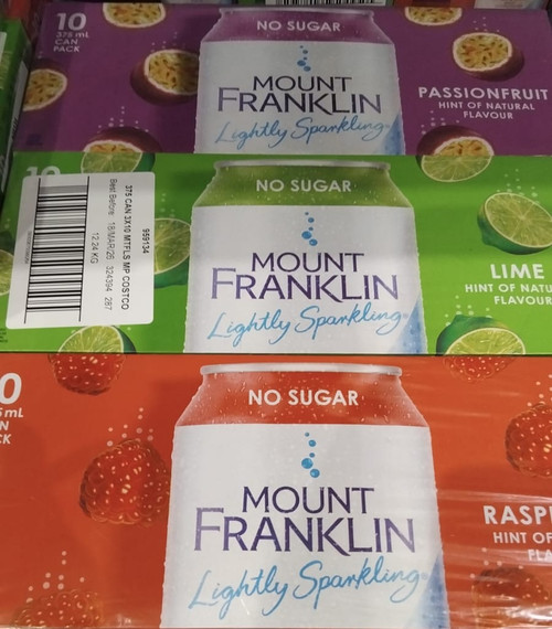 Mount Franklin Lightly Sparkling 30 x 375ML | Fairdinks