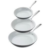 Tramontina Hard Anodised Skillets 3 Piece Set | Fairdinks