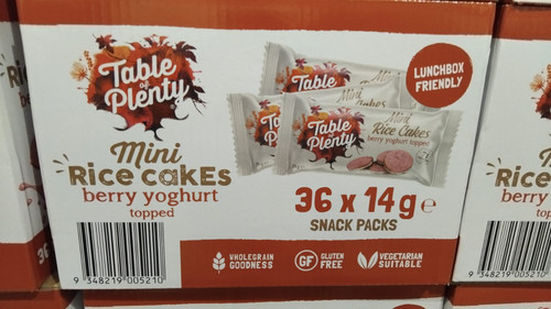 Table of Plenty Mini Rice Cake Yogurt & Berry 36 x 14G | Fairdinks