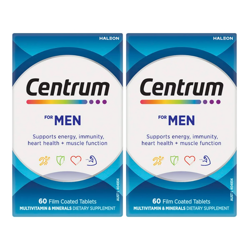 Centrum Men Multivitamin 2 x 60 Tablets | Fairdinks