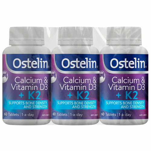 Ostelin Calcium & D3 + K2 3 x 60 Tablets | Fairdinks